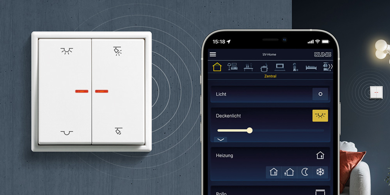 KNX RF Taster bei Reif Elektroinstallationen in Großen Buseck